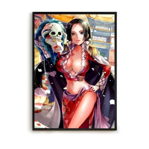 Cuadro One Piece Boa Hancock: La belleza cautivadora de la Emperatriz Pirata