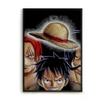 Cuadro One Piece Shanks, Luffy y Roger: El legado de la voluntad